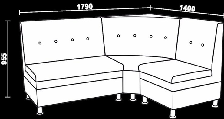 Кухонный диван Нео КМ-05 ДУ в Нальчике - изображение 2
